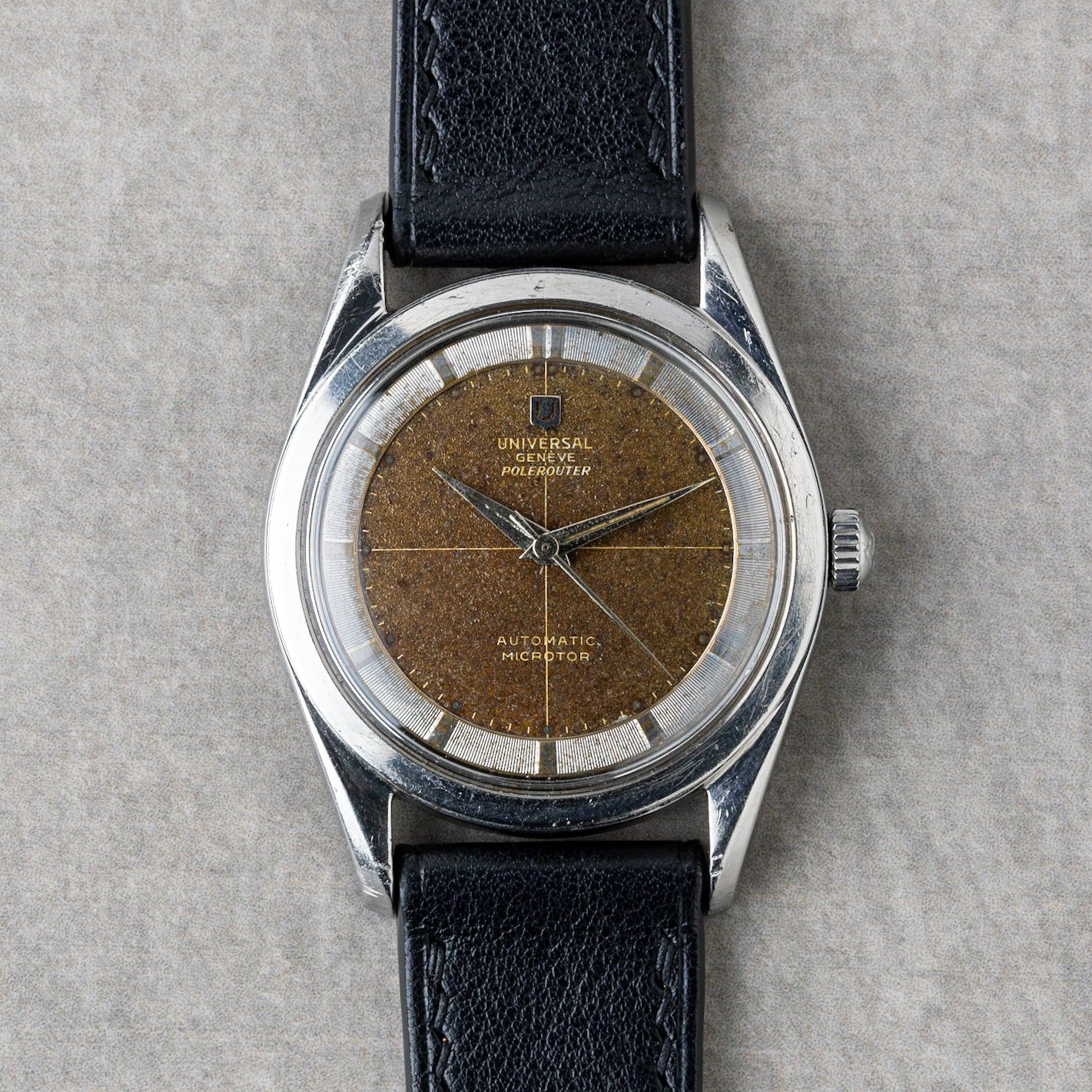 1955 “Tropical” Universal Genève Polerouter Automatic Microtor Ref. 20360-1