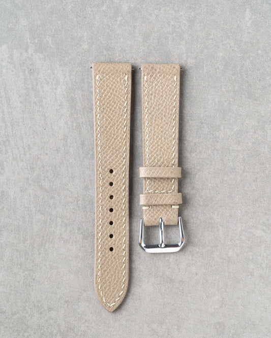 French Epsom Strap - Light Grey