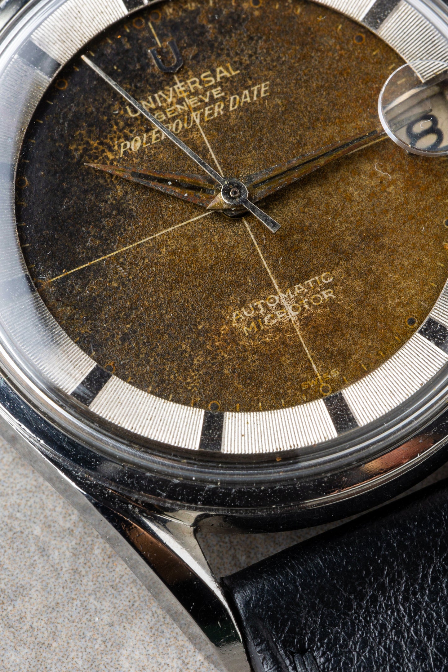 1959 "Tropical" Universal Genève Polerouter Date Automatic Microtor Ref. 204503/2BD