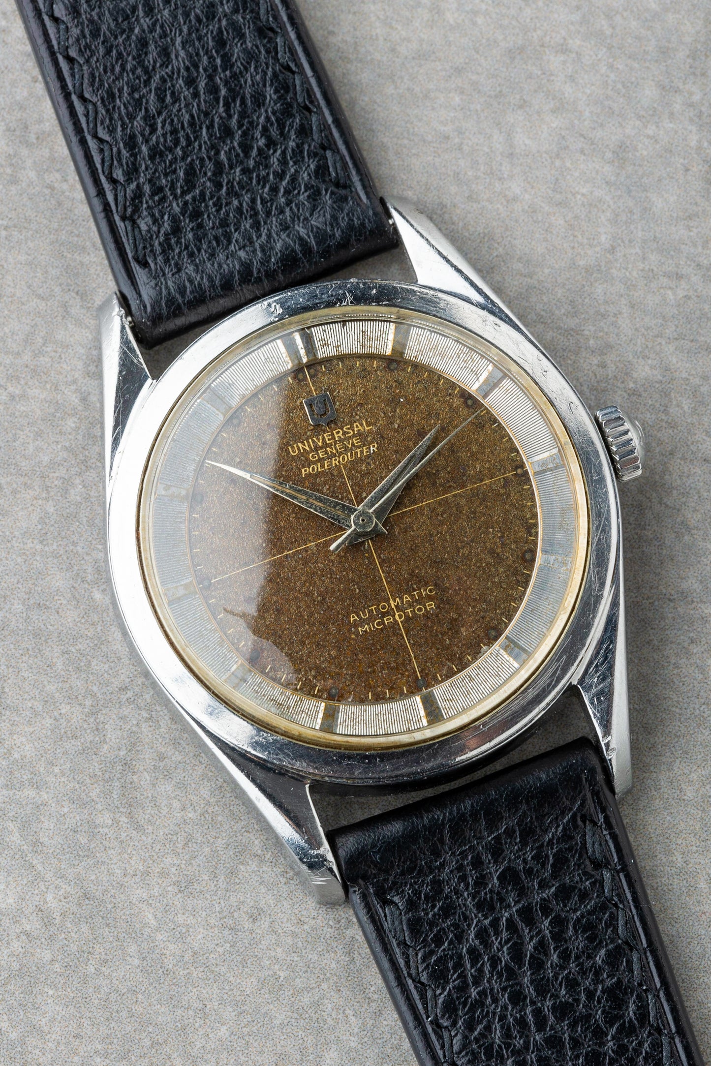 1955 “Tropical” Universal Genève Polerouter Automatic Microtor Ref. 20360-1