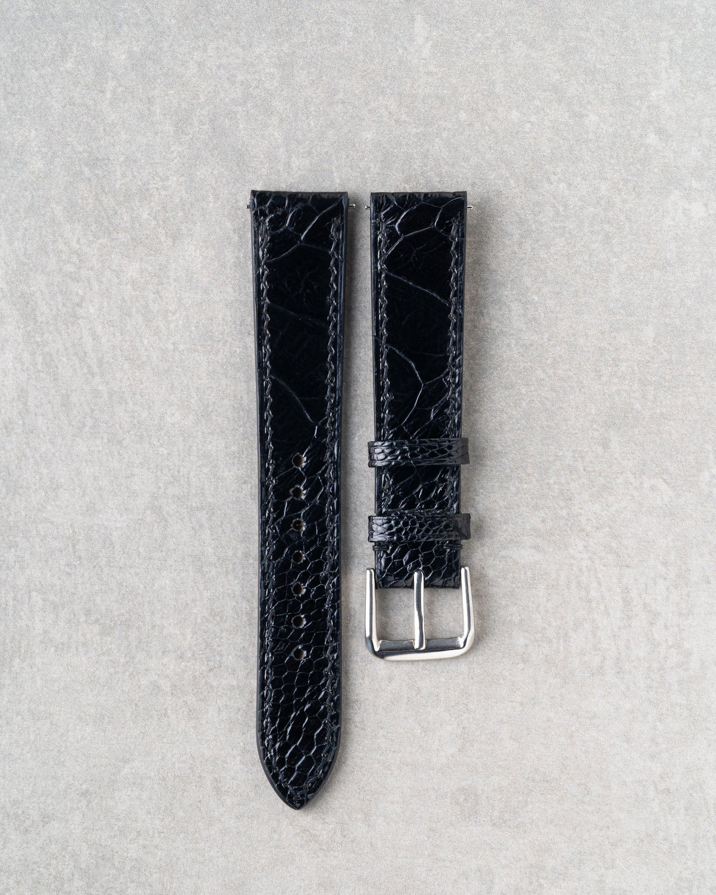 Ostrich Leg Strap - Black