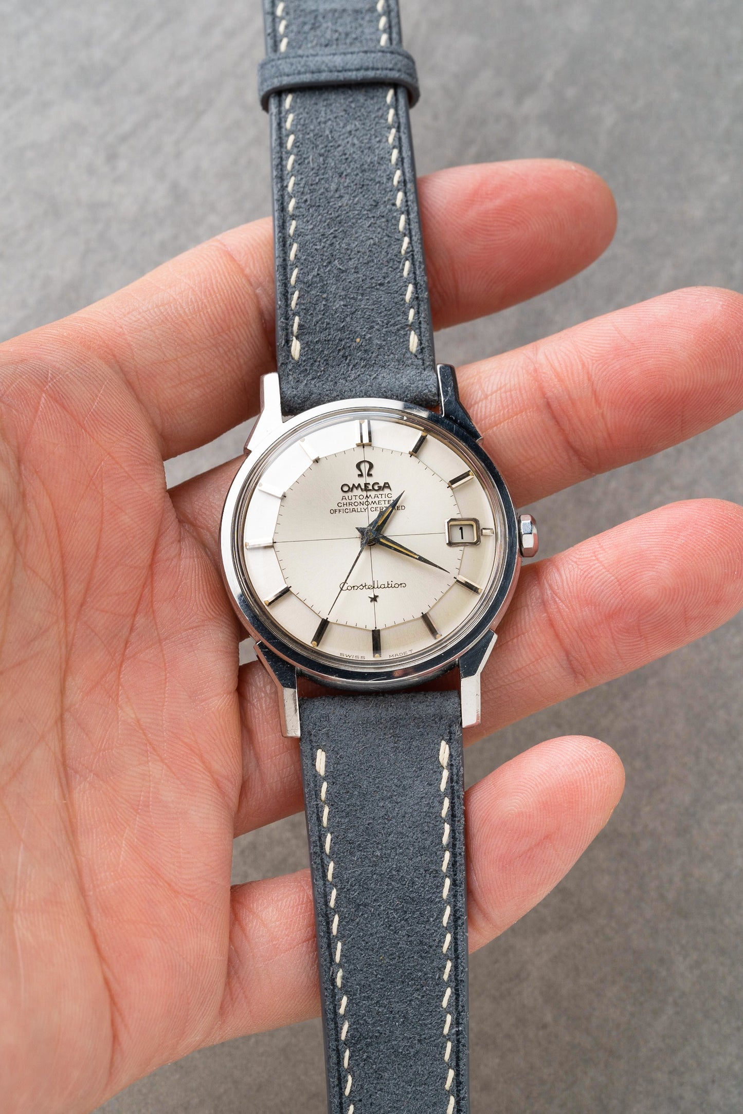 Italian Suede Strap - Grey