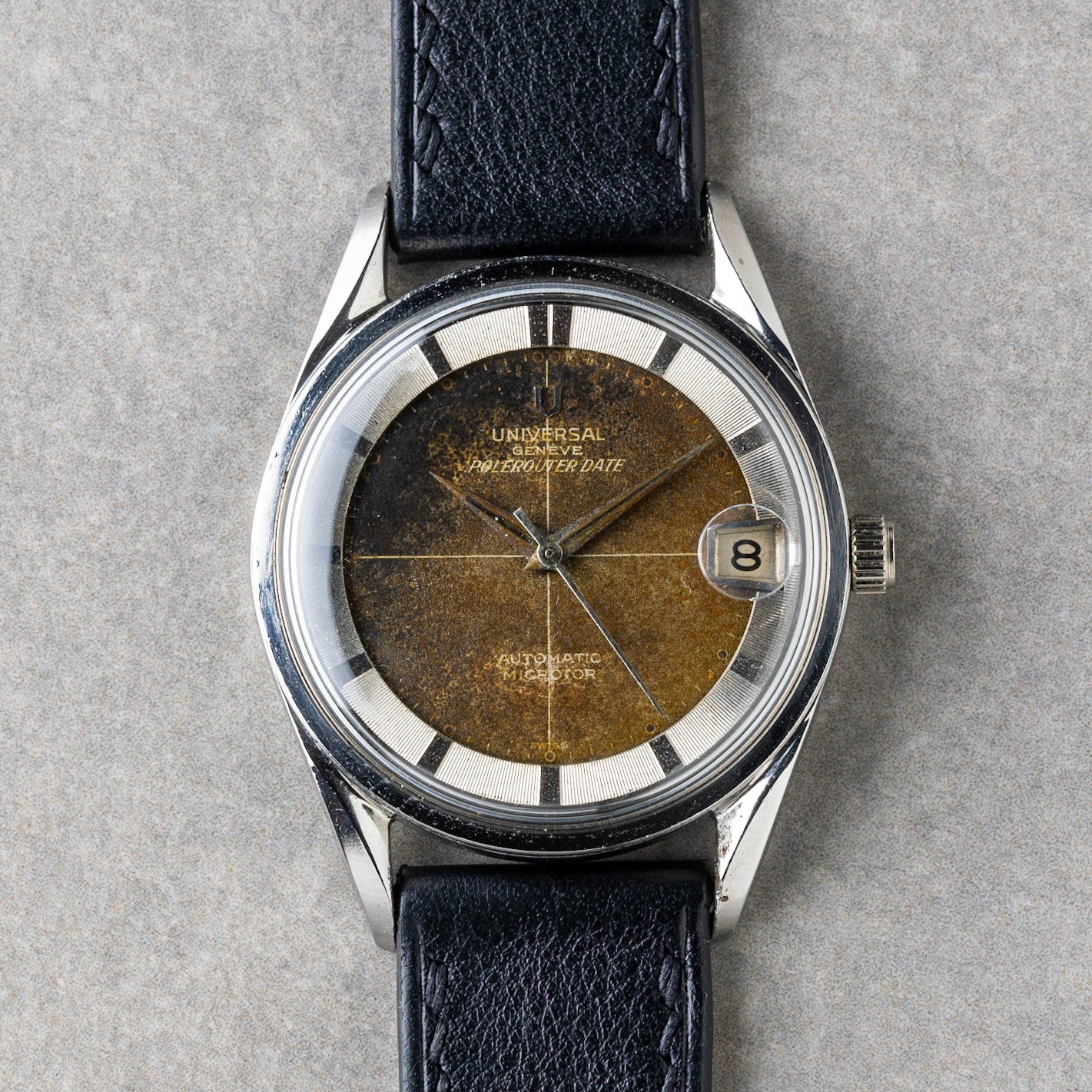 1959 "Tropical" Universal Genève Polerouter Date Automatic Microtor Ref. 204503/2BD