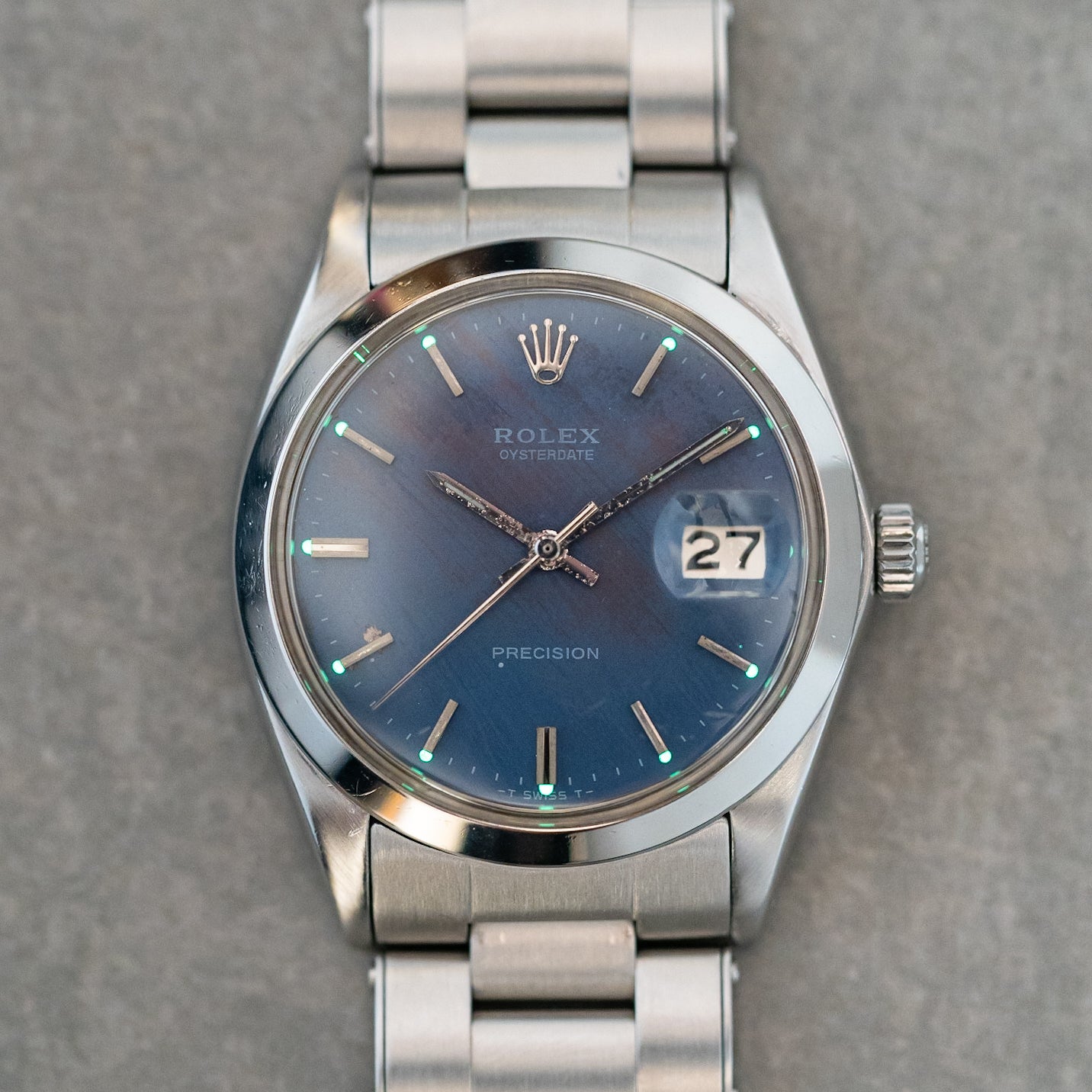 Rolex Oysterdate Precision Ref. 6694 "Tropical" Blue