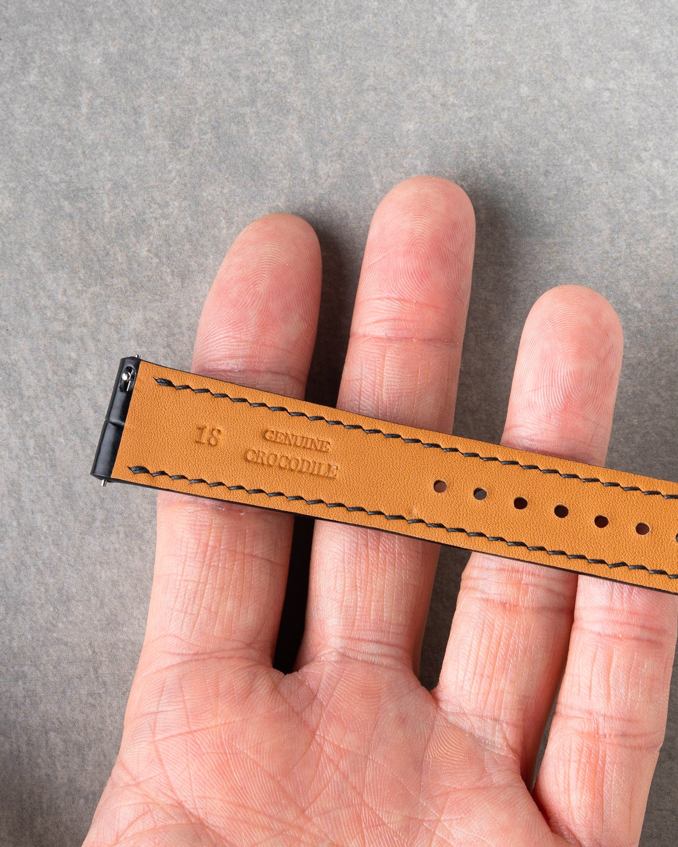 Crocodile Strap - Black