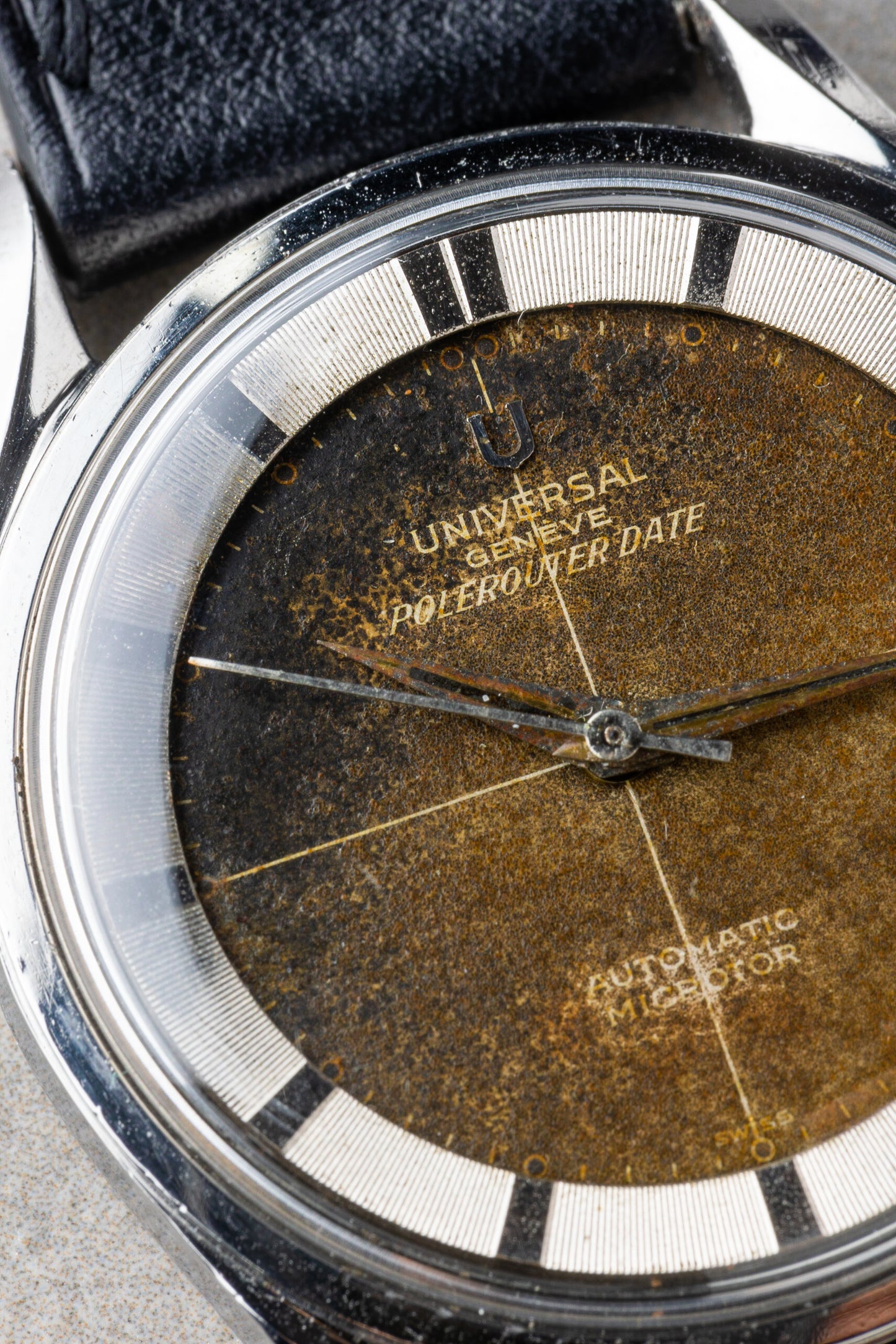 1959 "Tropical" Universal Genève Polerouter Date Automatic Microtor Ref. 204503/2BD