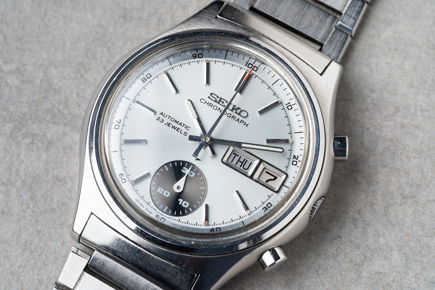 1971 Seiko Flyback Chronograph “One Eyed Panda” Ref. 7018-8000