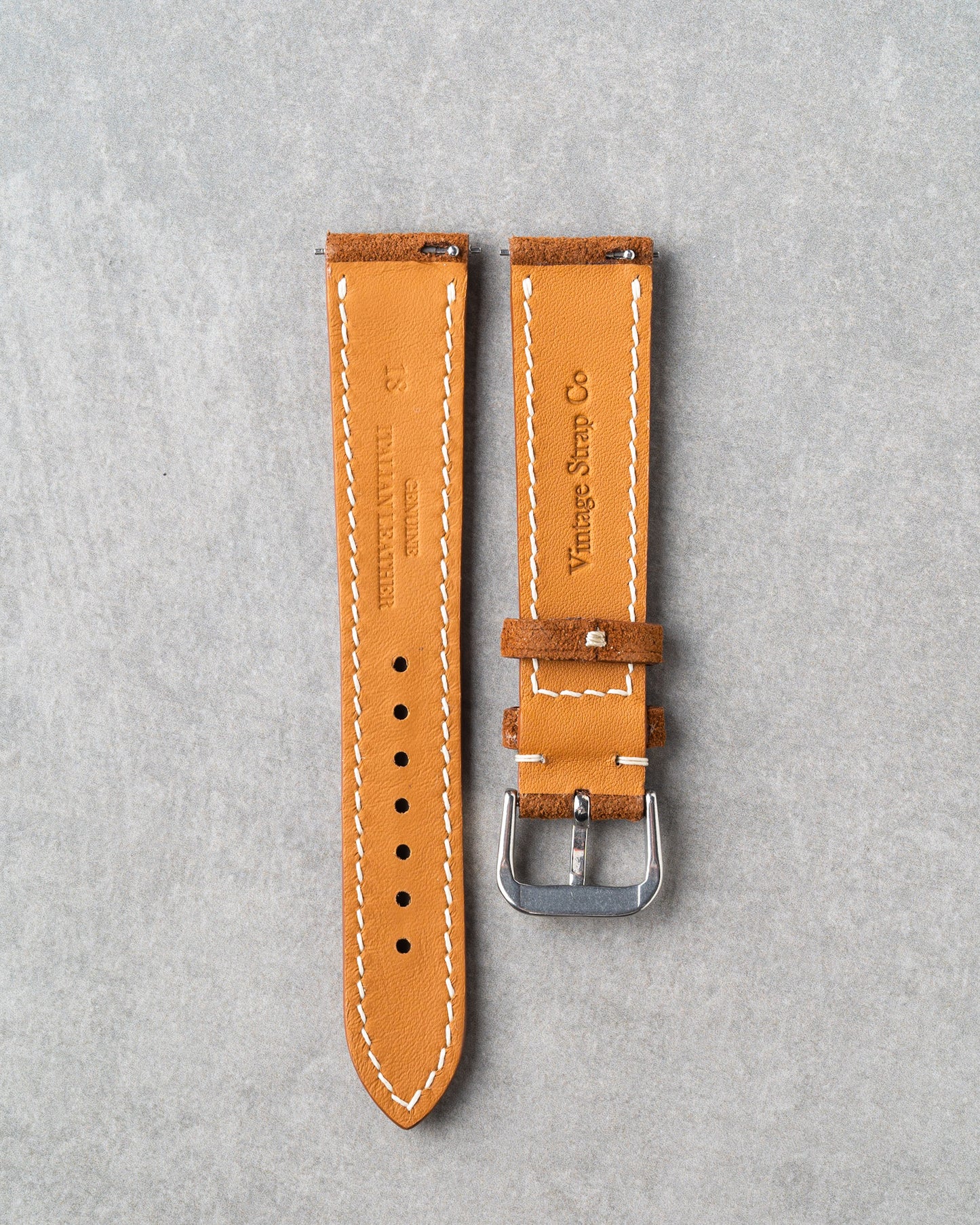 Italian Suede Strap - Brown