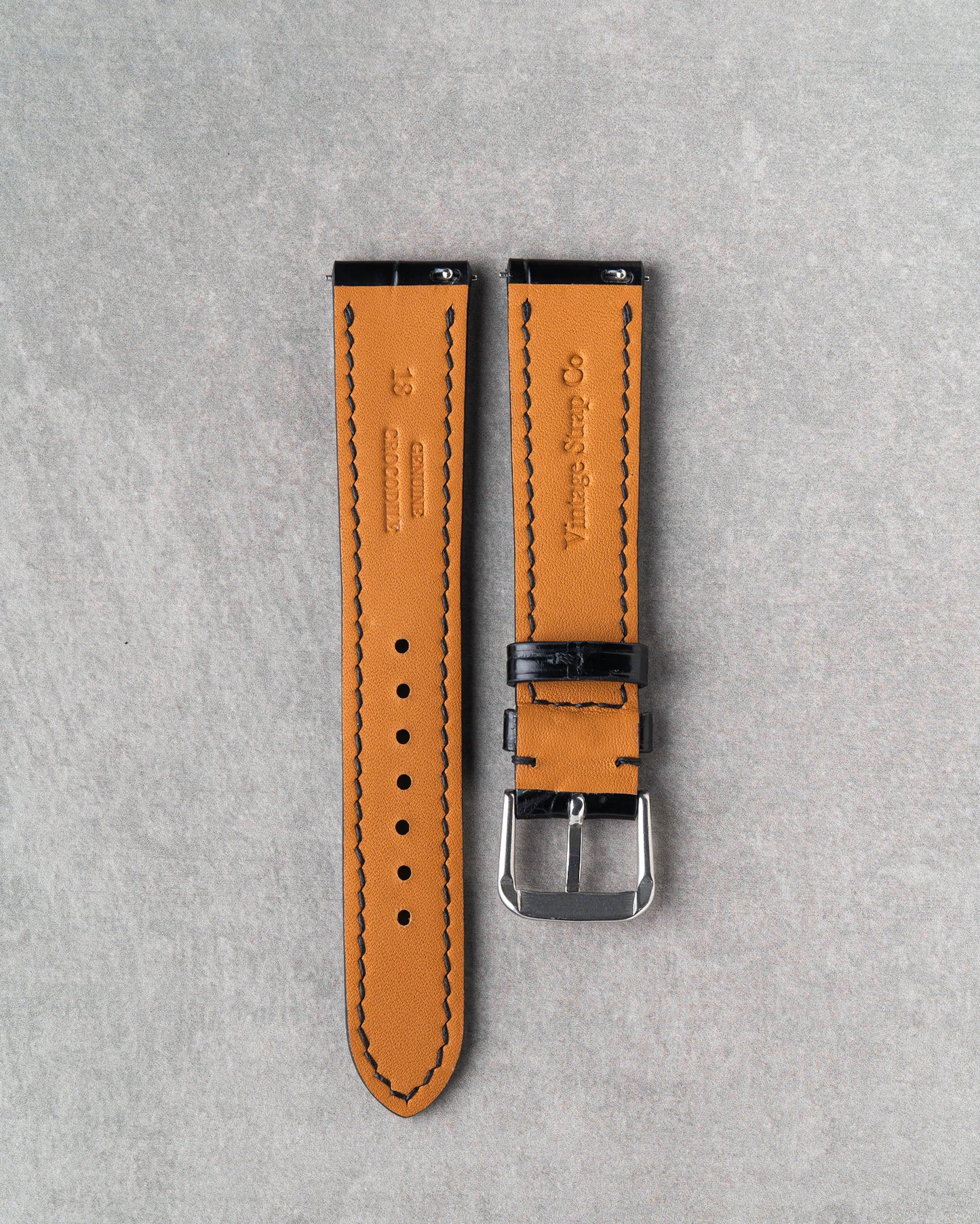 Crocodile Strap - Black