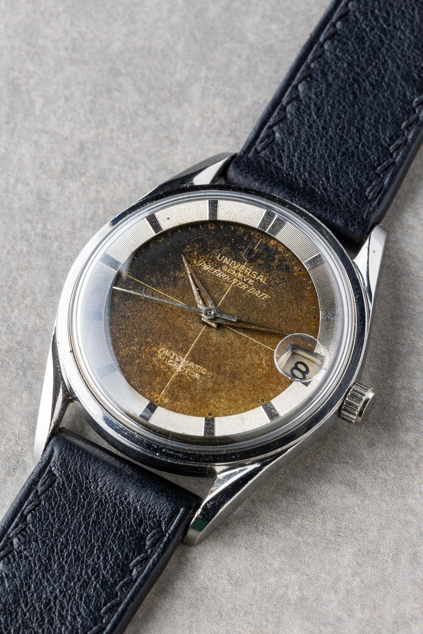 1959 "Tropical" Universal Genève Polerouter Date Automatic Microtor Ref. 204503/2BD