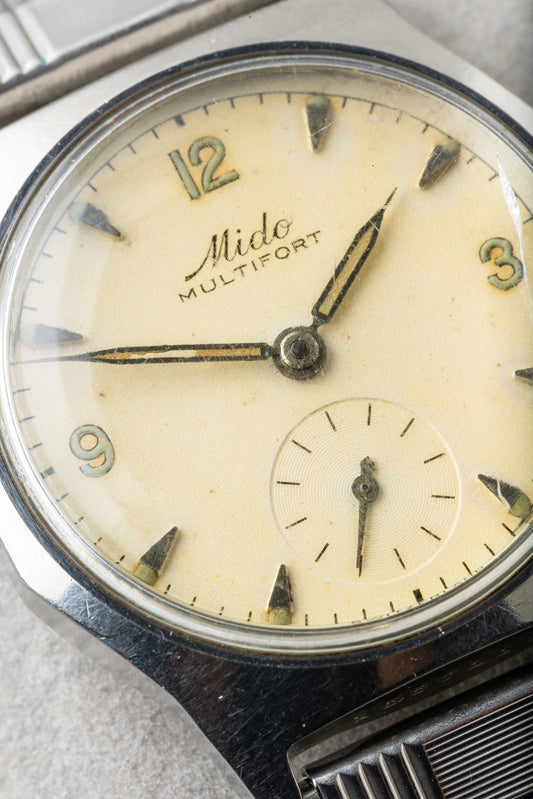 1940s Mido Multifort Hand Wind