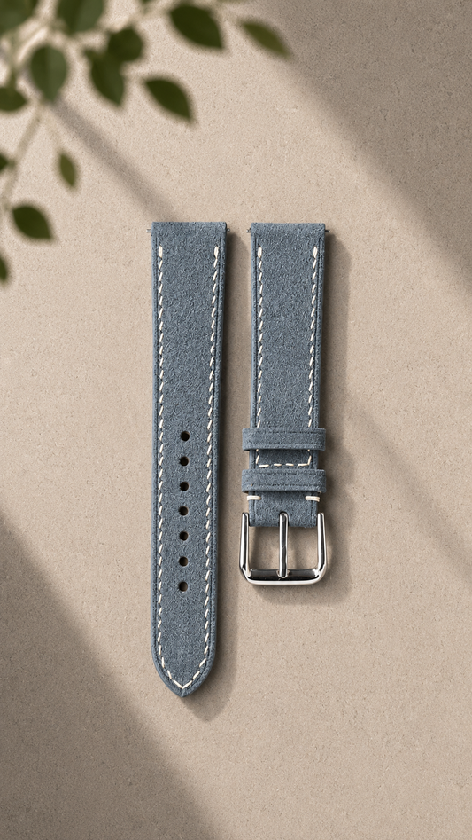 Italian Suede Strap - Grey