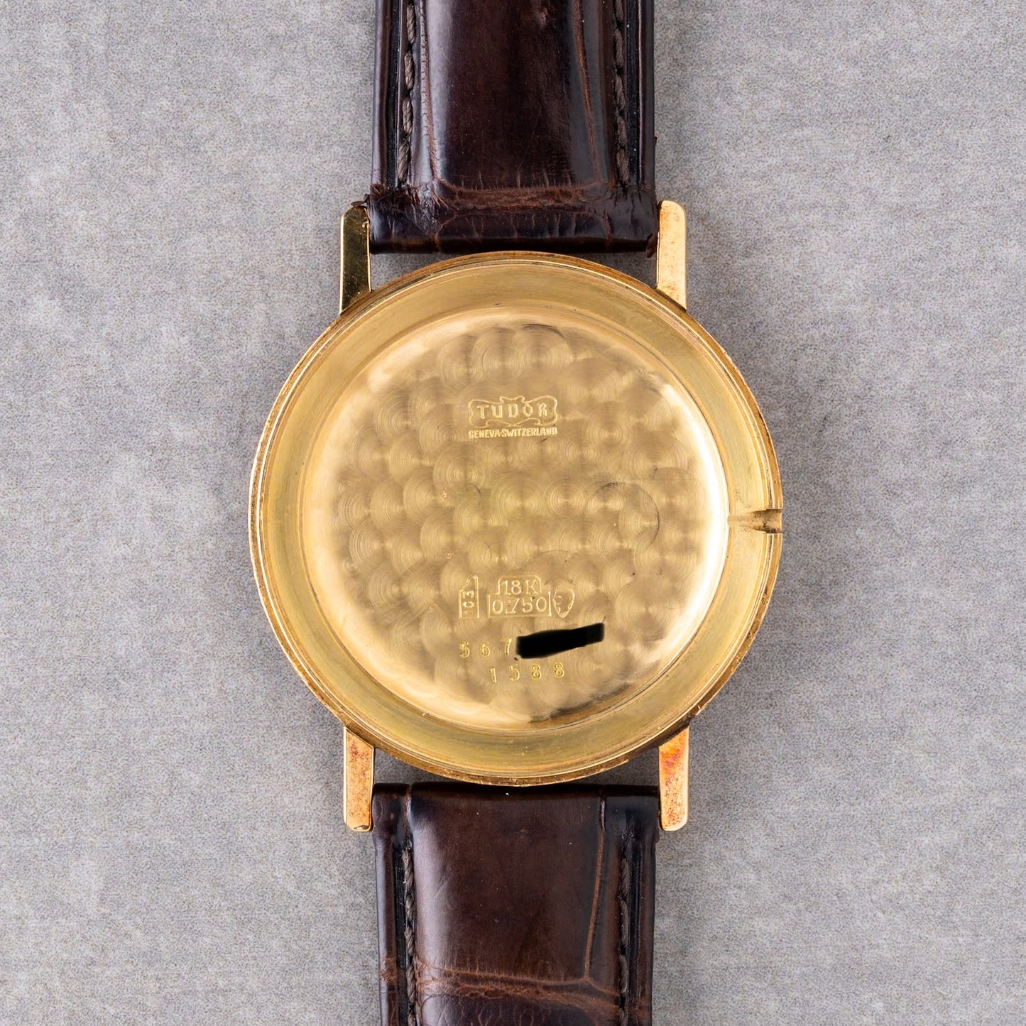 1960s Tudor Shock-Resisting 18K Solid Gold Ref. 1588