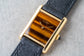 1970s Cartier Tank Tiger Eye Stone Dial Mechanical