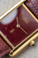 1980s Cartier Tank Must Large Burgundy Ref.6 81006