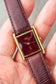 1980s Cartier Tank Must Large Burgundy Ref.6 81006