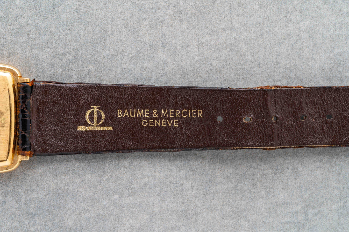 1970s Baume & Mercier Rectangle 18K Ref.37224