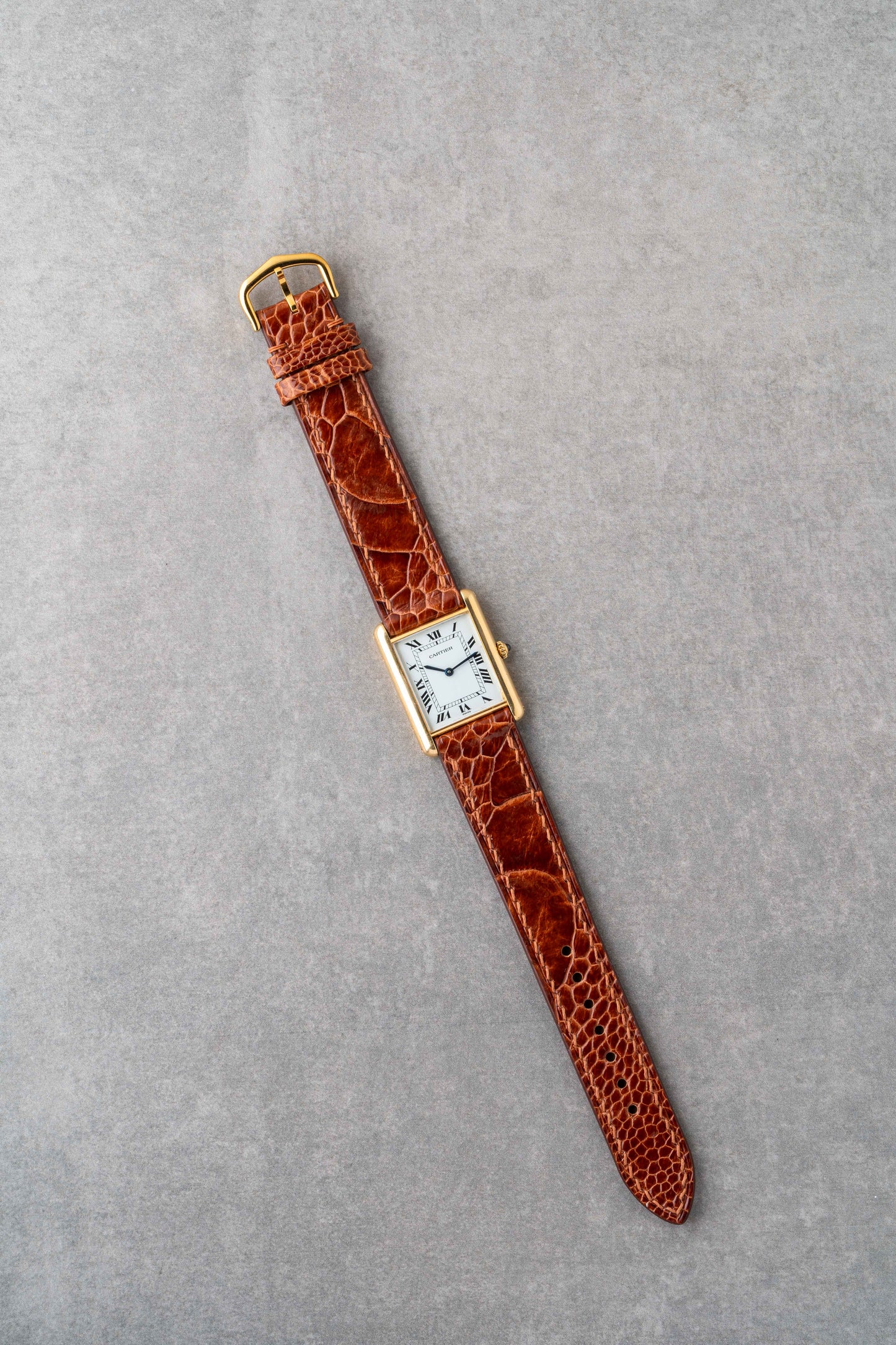 1980s Cartier Tank Louis 18K Large Model Ref. 81052