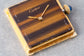 1970s Cartier Tank Tiger Eye Stone Dial Mechanical