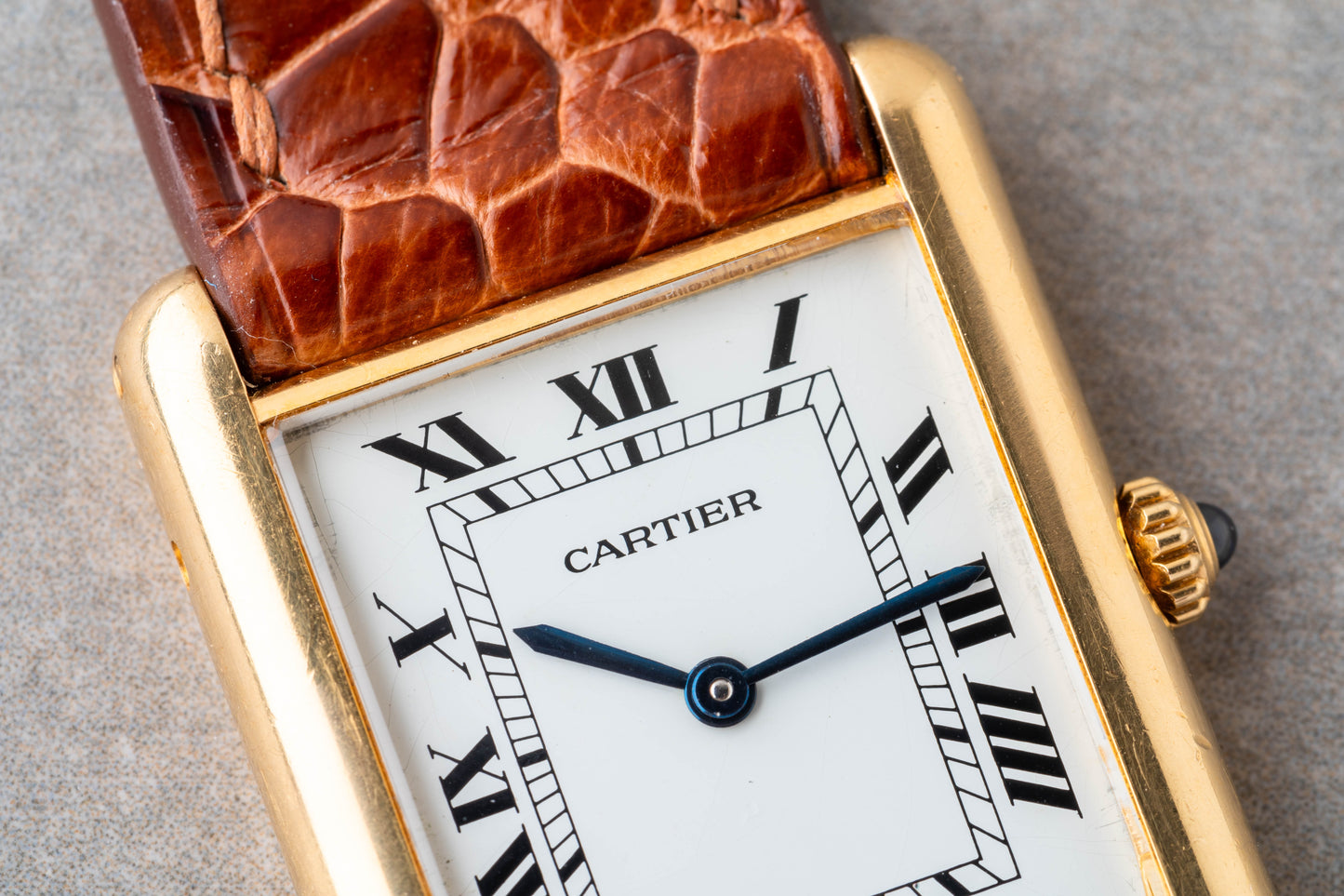 1980s Cartier Tank Louis 18K Large Model Ref. 81052