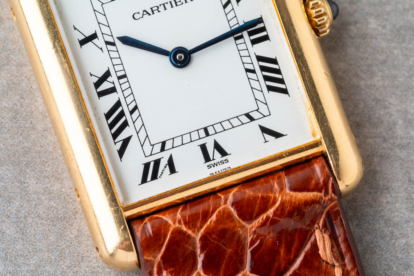 1980s Cartier Tank Louis 18K Large Model Ref. 81052