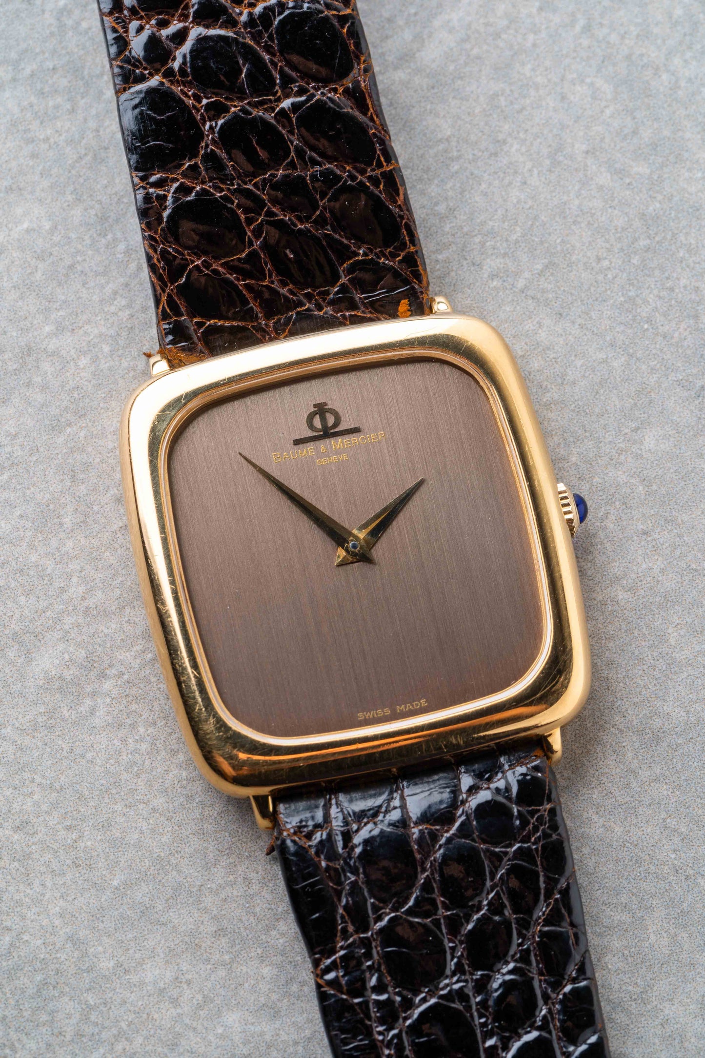 1970s Baume & Mercier Rectangle 18K Ref.37224