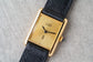 1980s Cartier Tank Guilloche Dial Mechanical