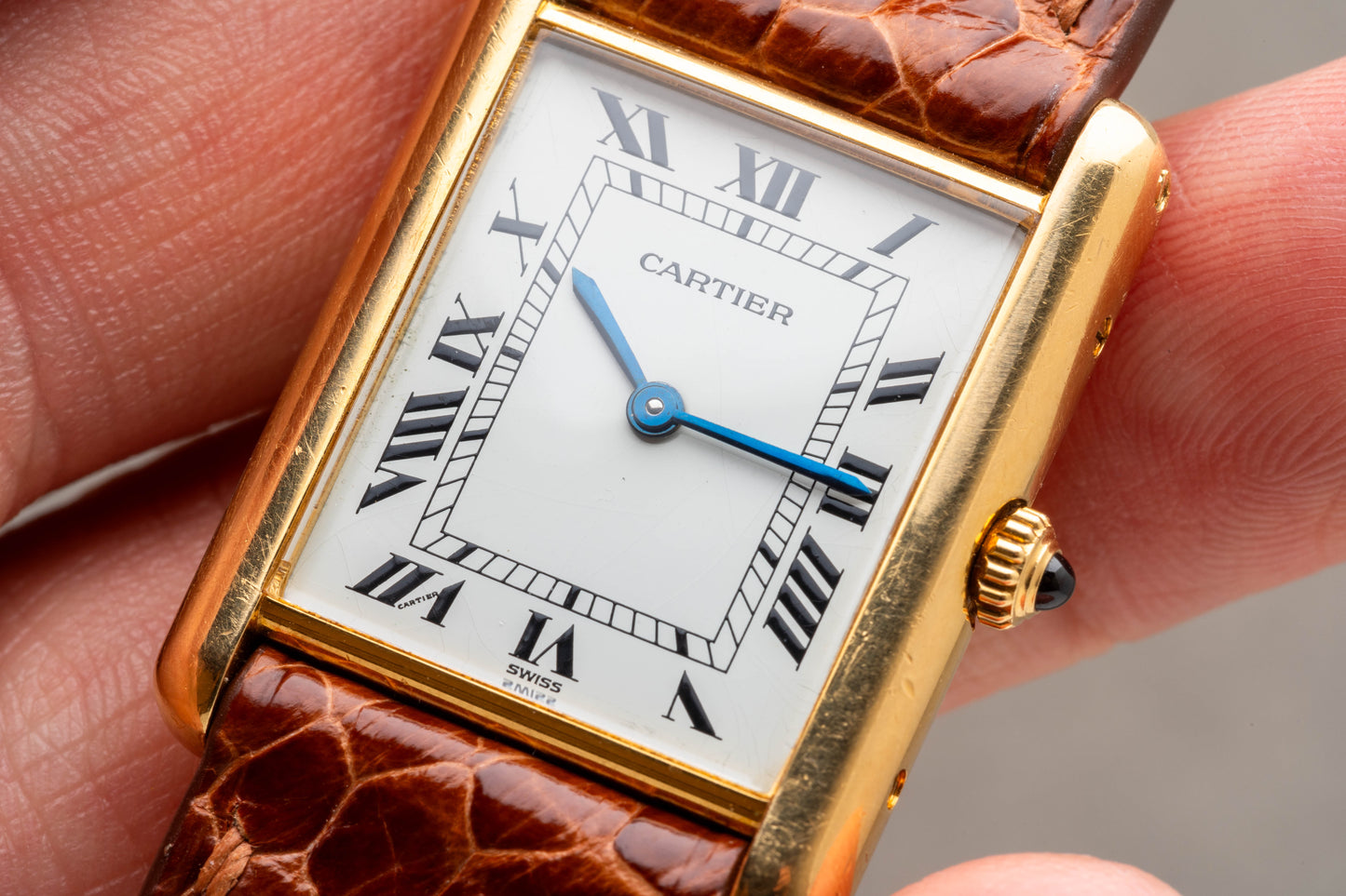 1980s Cartier Tank Louis 18K Large Model Ref. 81052