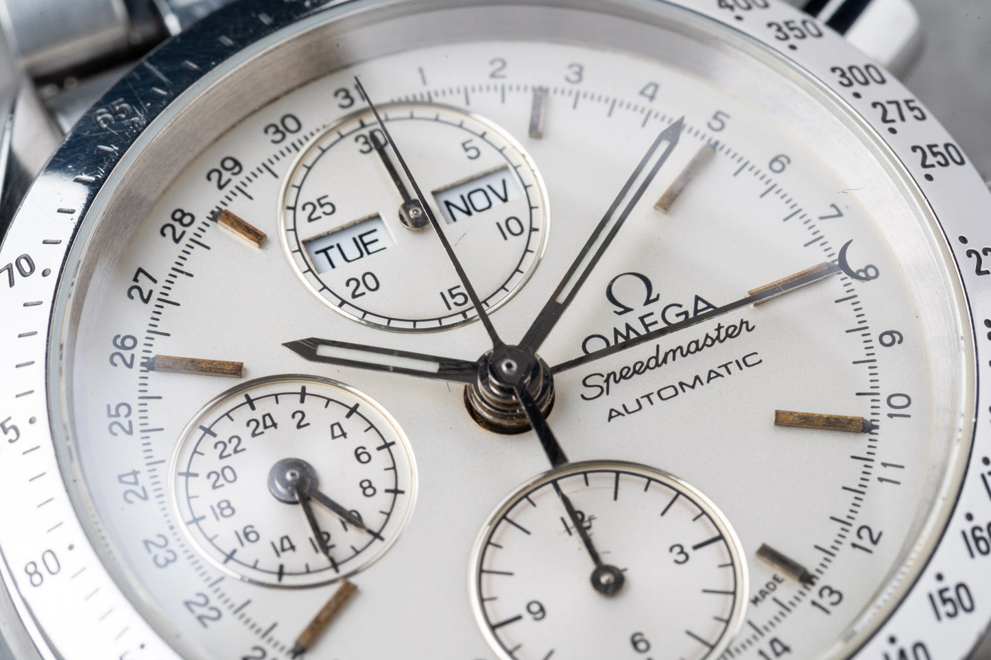 1995 Omega Speedmaster Reduced Automatic Triple Date Chronograph