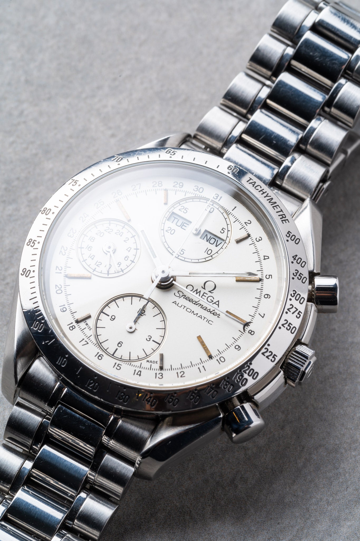 1995 Omega Speedmaster Reduced Automatic Triple Date Chronograph