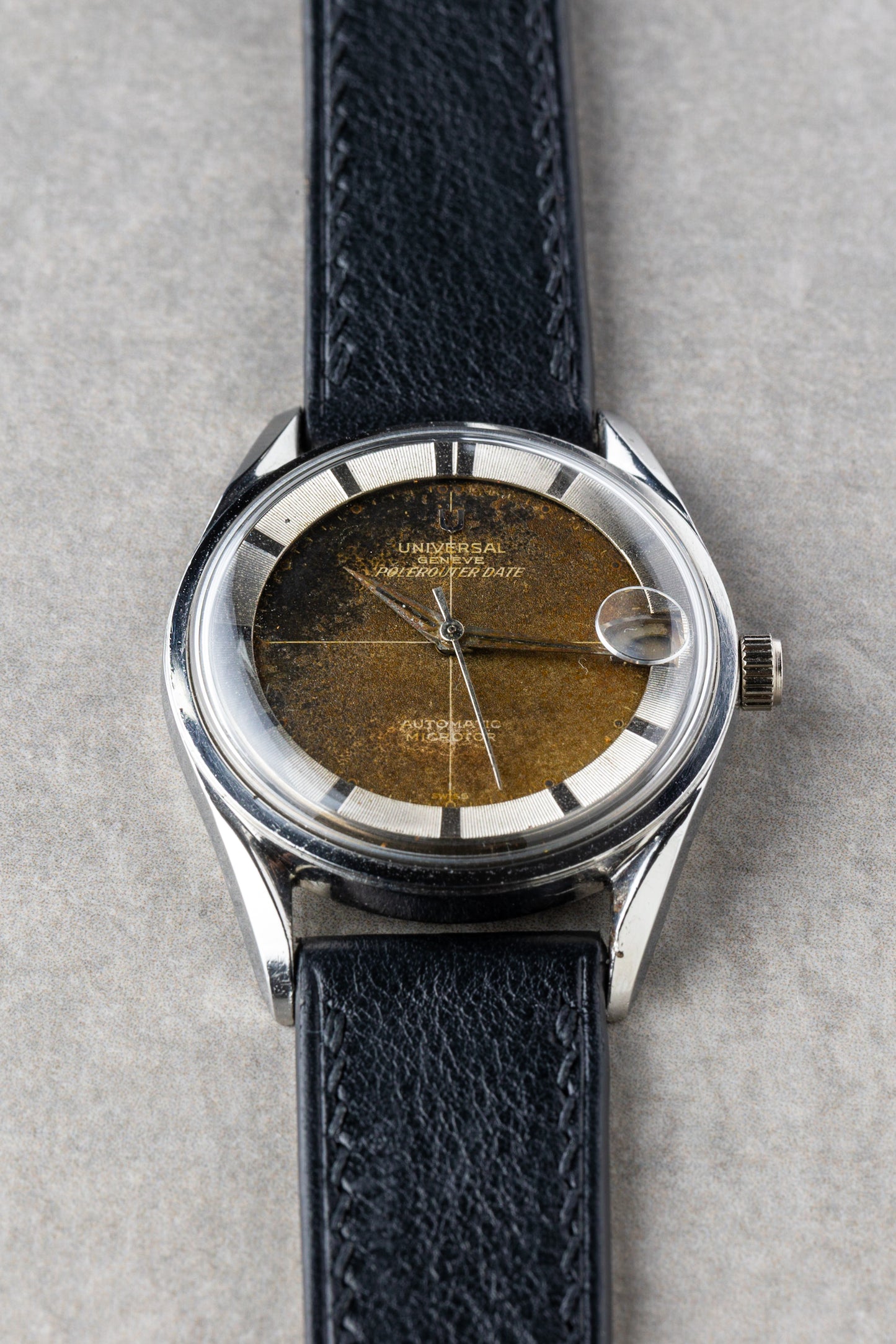 1959 "Tropical" Universal Genève Polerouter Date Automatic Microtor Ref. 204503/2BD