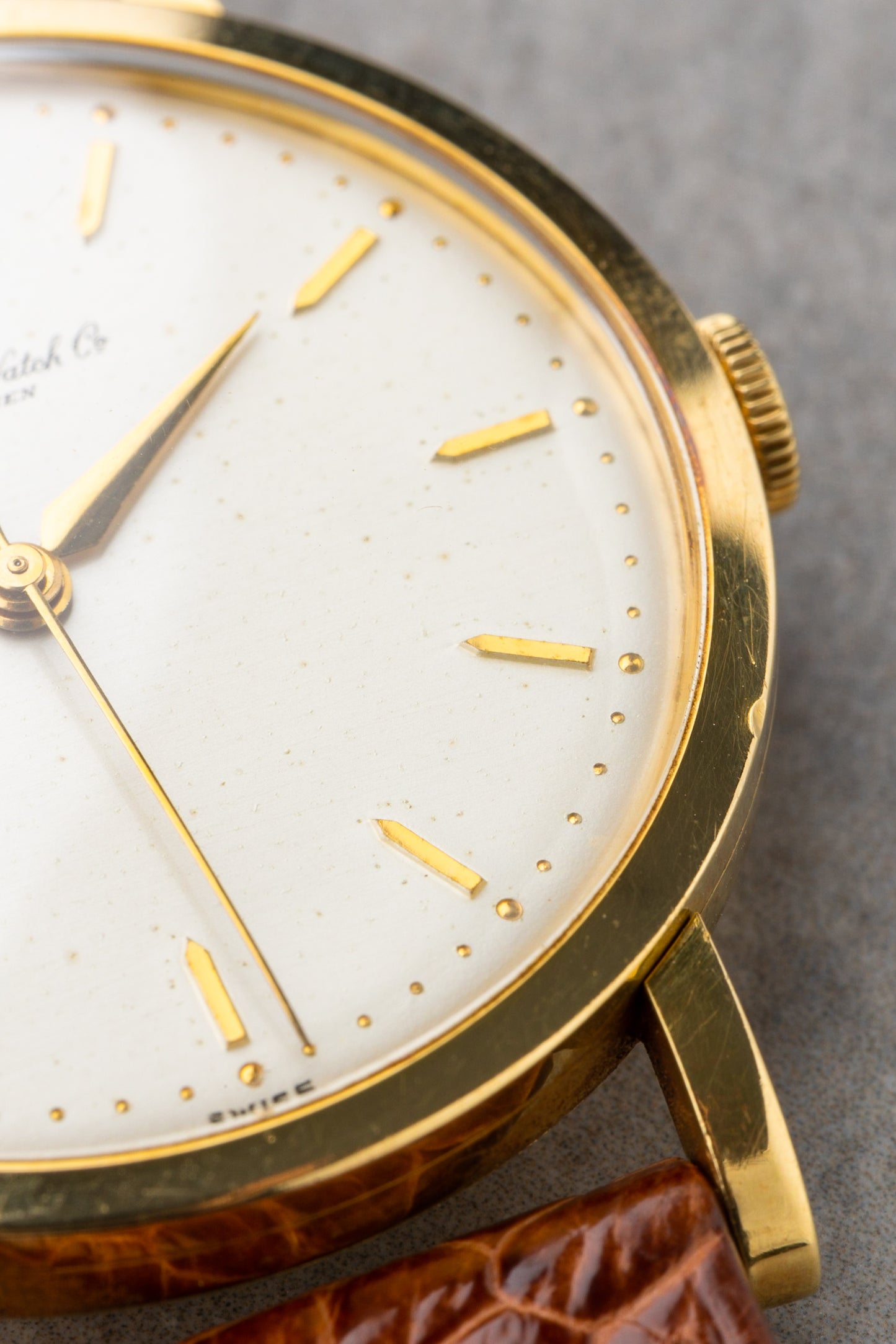 1955 IWC Cal.89 Hand Wind 18K Solid Gold