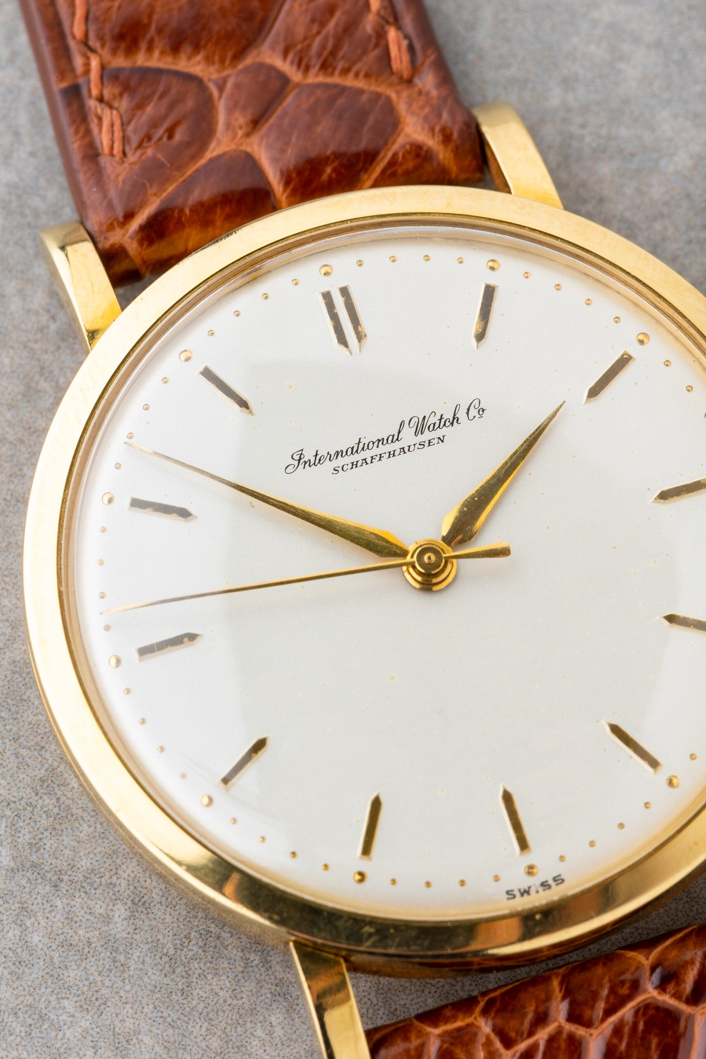 1955 IWC Cal.89 Hand Wind 18K Solid Gold