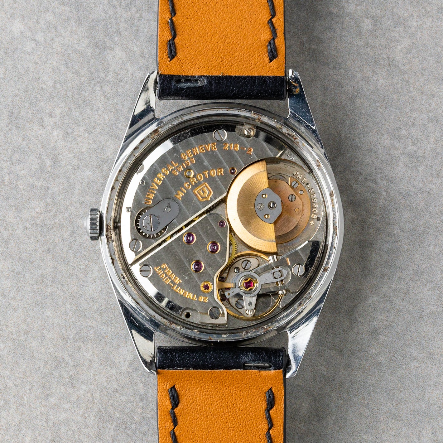 1960 "Tropical" Universal Genève Polerouter Date Automatic Microtor Ref. 204610-2