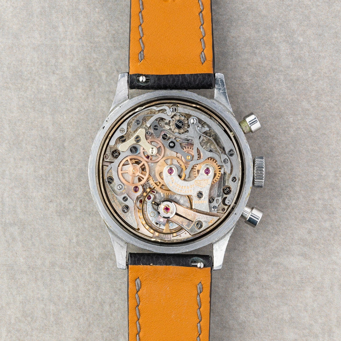 1940s Heuer Big Eyes Chronograph Ref. 59818 With Salmon Dial