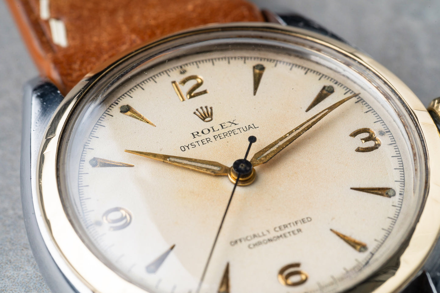 1952 Rolex Oyster Perpetual Semi-Bubbleback "Explorer Dial" Ref. 6085