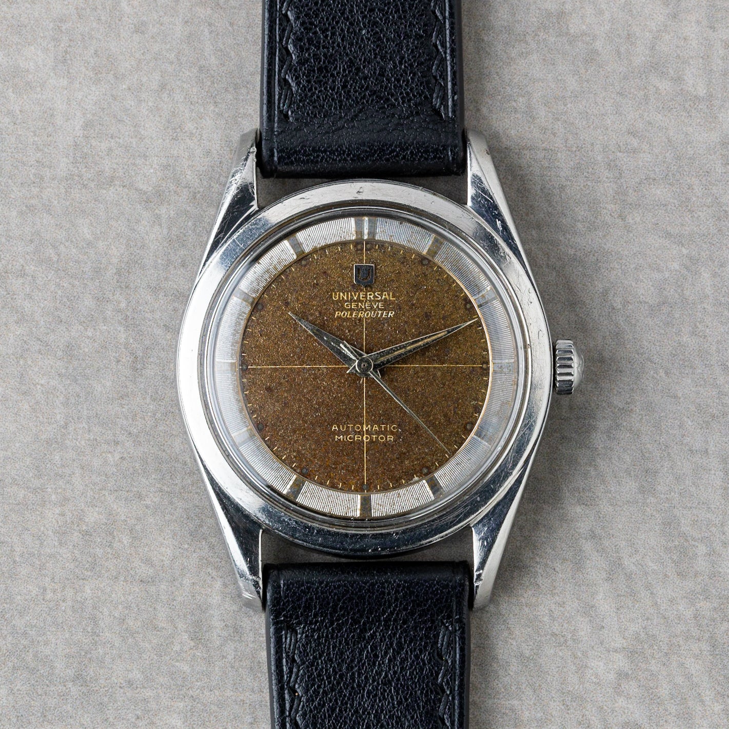 1955 “Tropical” Universal Genève Polerouter Automatic Microtor Ref. 20360-1