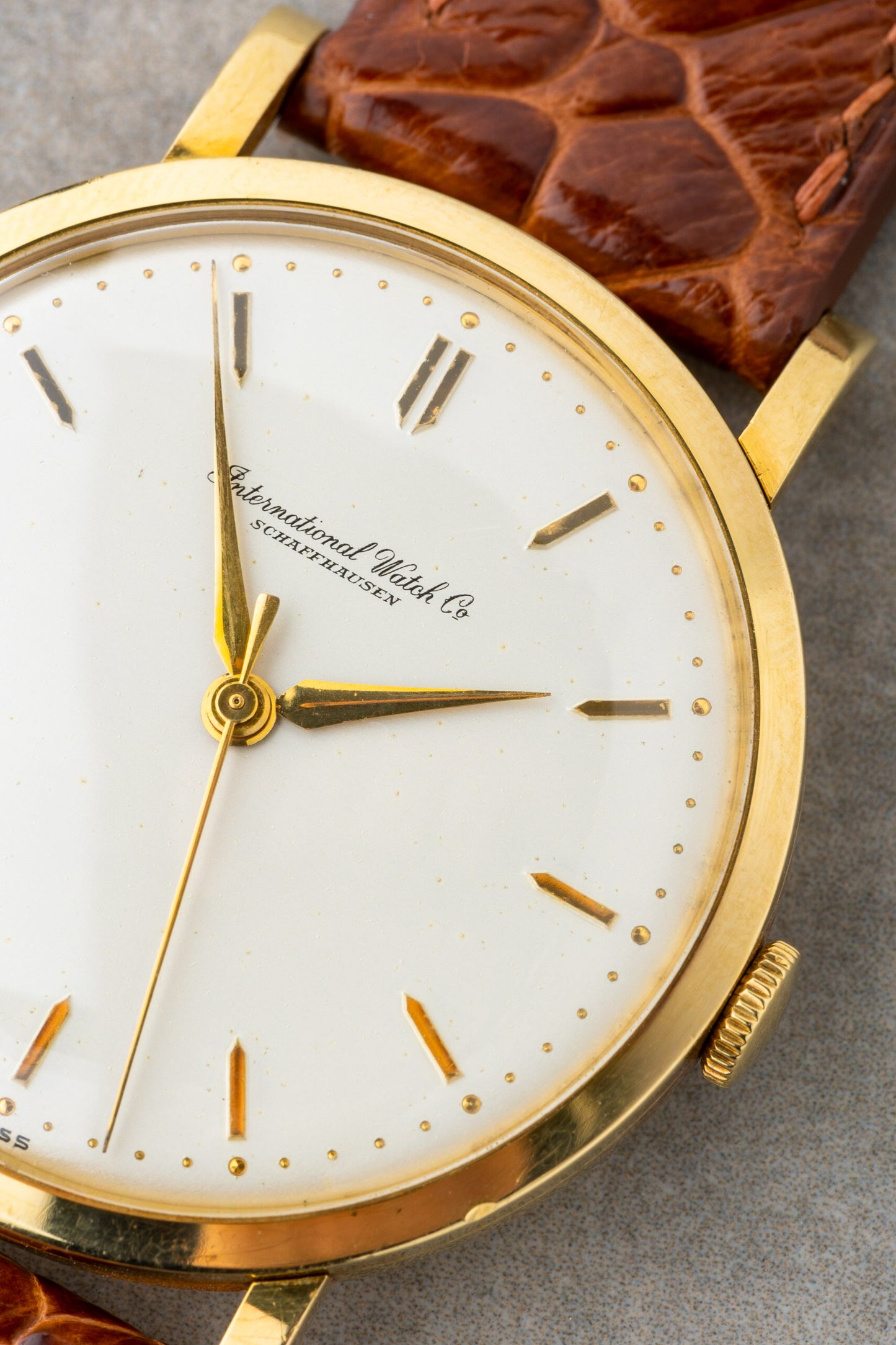 1955 IWC Cal.89 Hand Wind 18K Solid Gold