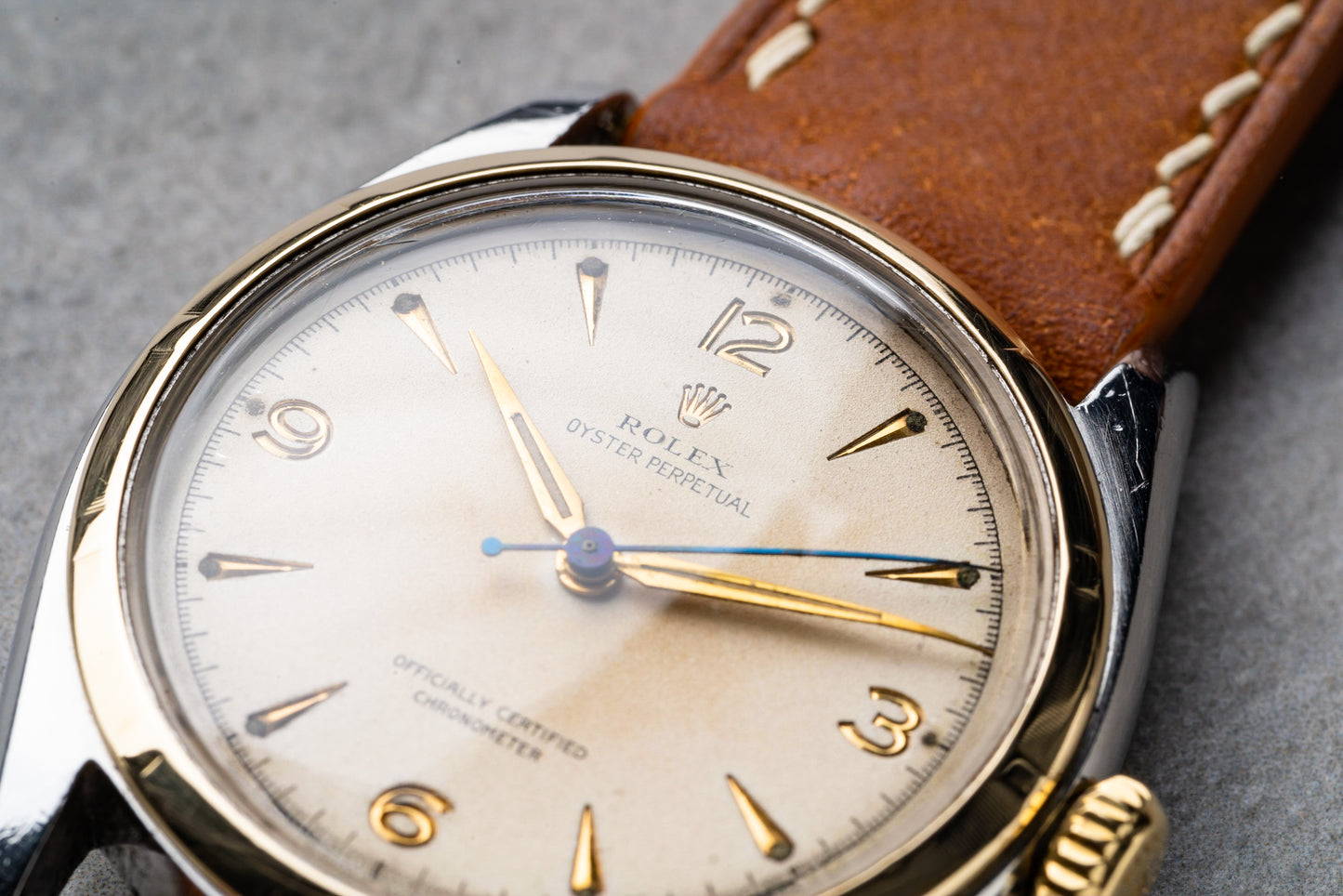 1952 Rolex Oyster Perpetual Semi-Bubbleback "Explorer Dial" Ref. 6085