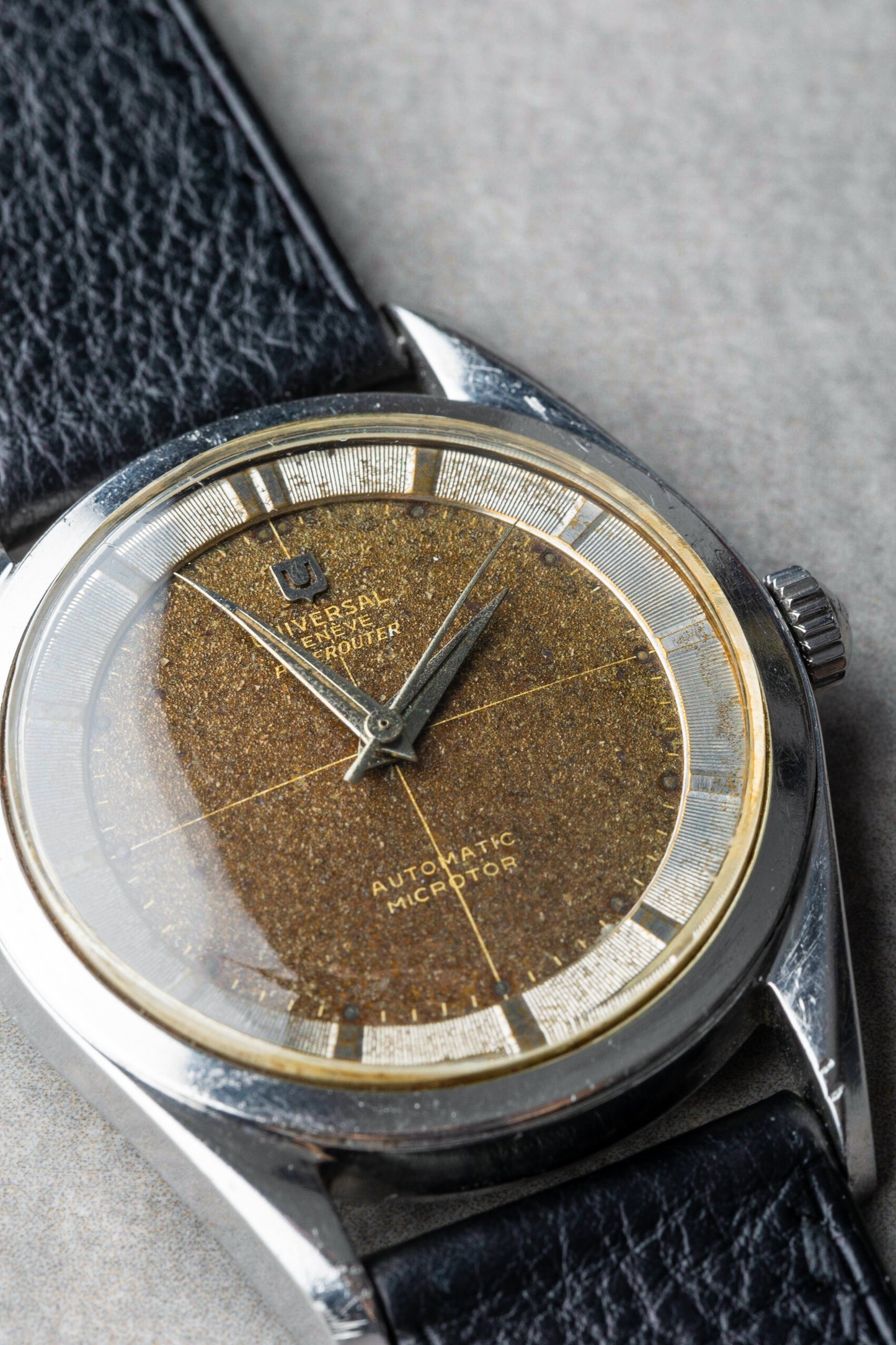 1955 “Tropical” Universal Genève Polerouter Automatic Microtor Ref. 20360-1